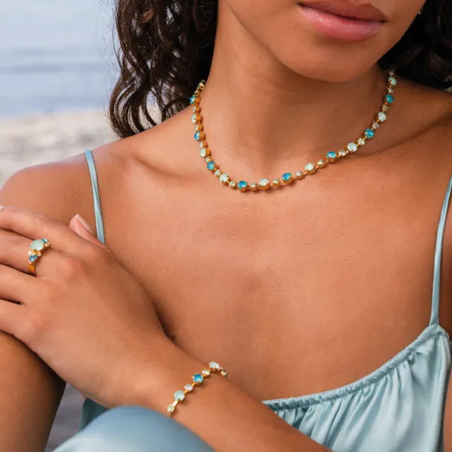 Calanthe Bracelet Gold Laguna Combo