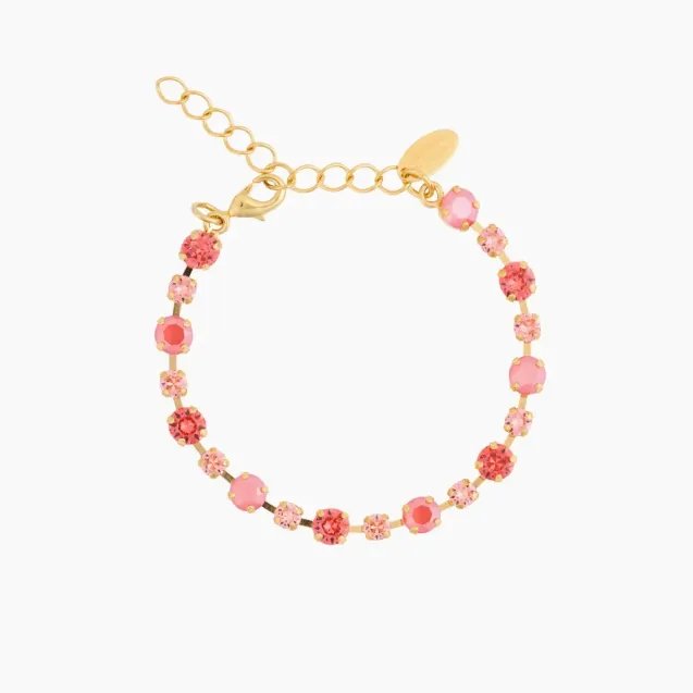 Calanthe Bracelet Gold Light Coral Combo