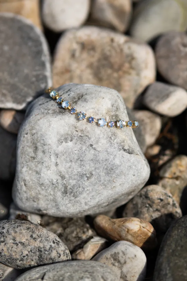 Calanthe Bracelet Gold Sky Combo