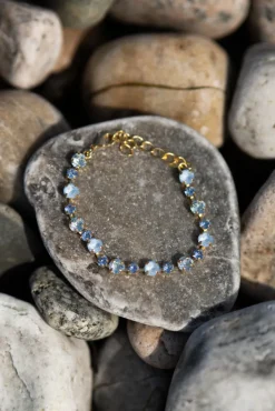 Calanthe Bracelet Gold Sky Combo