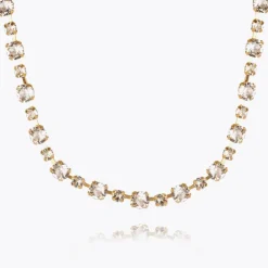 Calanthe Necklace Gold Crystal