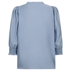 Callum Lace Puff V-Shirt Pale Blue