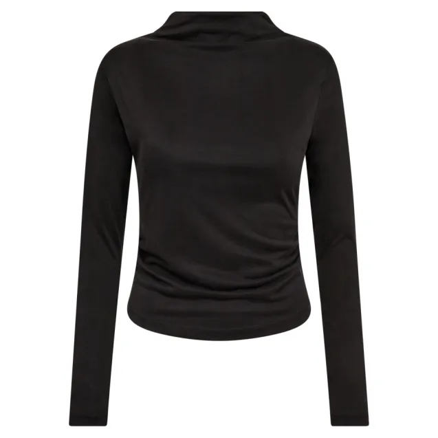 Camilla Padded LS Blouse Black