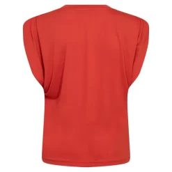 Camilla Ruched Shoulder Top Flame