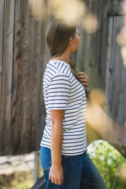 Camino T-Shirt SS 6024 Salute Stripe