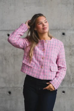 Cammie Boucle Jacket Candyfloss