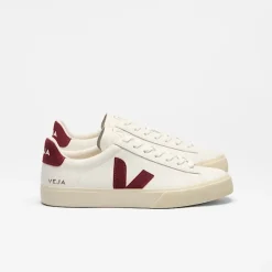 Campo W Leather White Grenat