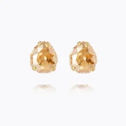 Carlotta Earrings Gold Golden Shadow