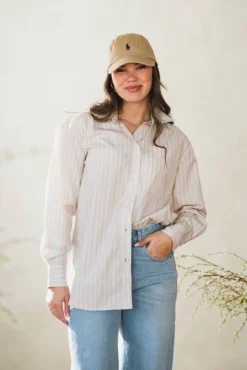 Carlotta Shirt Orange/Grey
