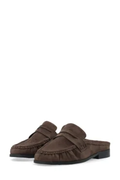 Carma Mule Faux Suede Brown