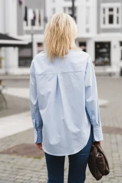 Caryn Poplin Celeste Light Blue