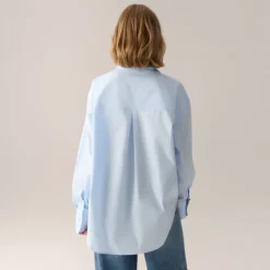 Caryn Poplin Celeste Light Blue