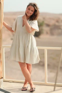 Casablanca Short Dress White Swan