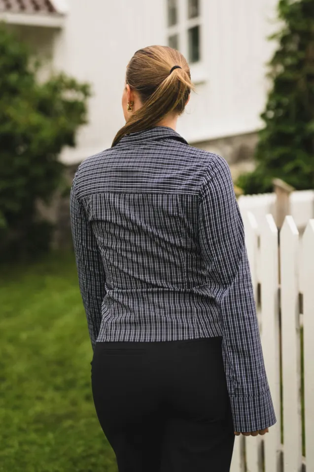 Cathy Zip Shirt Black