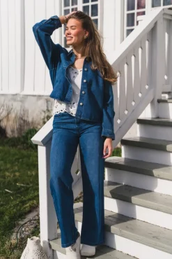 Cecilie Shirt Mid Blue Wash