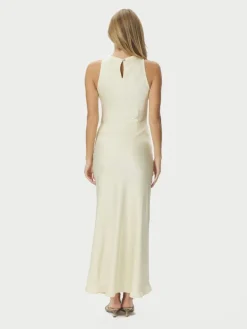 Celinie Heavy Sateen Dress Light Yellow