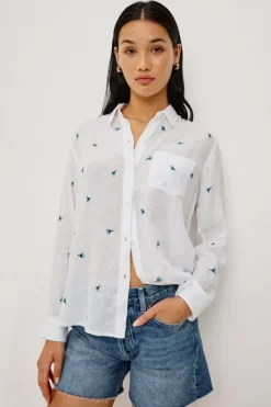 Charli Shirt Bluebell Carnations