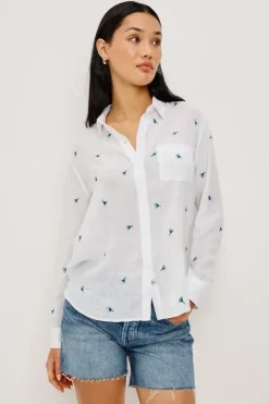 Charli Shirt Bluebell Carnations