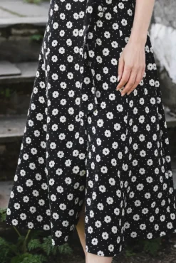 Charlotte Floral Creme Fleur Black