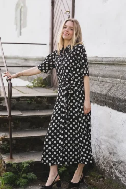 Charlotte Floral Creme Fleur Black