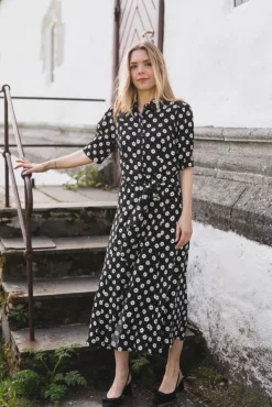 Charlotte Floral Creme Fleur Black