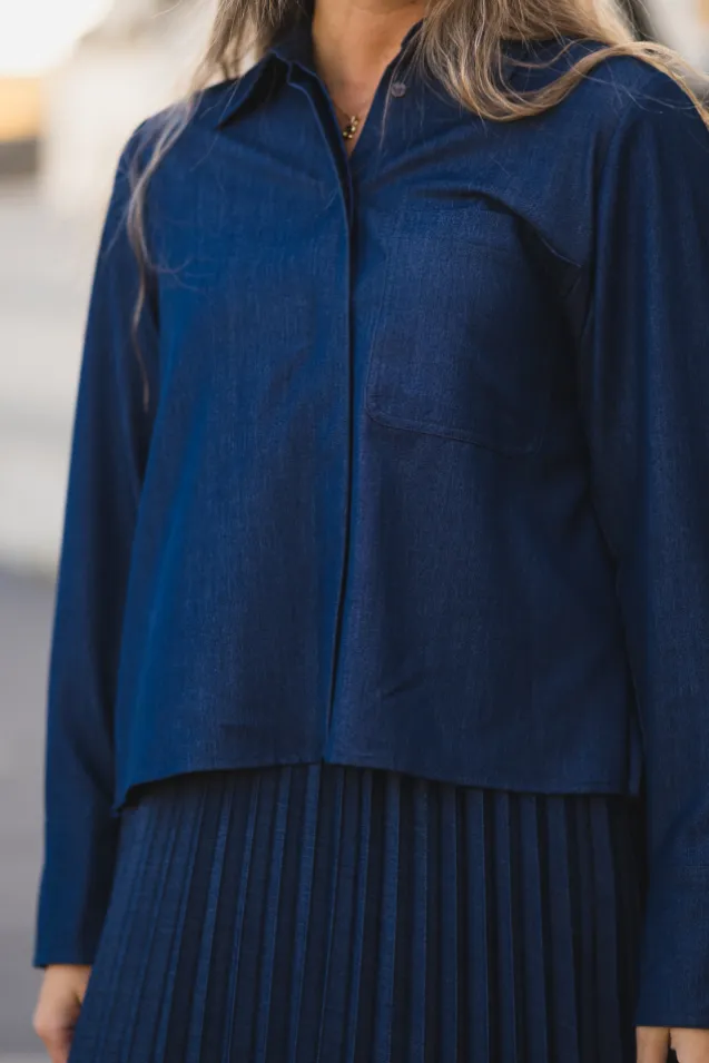 Cherrie Shirt Dark Denim