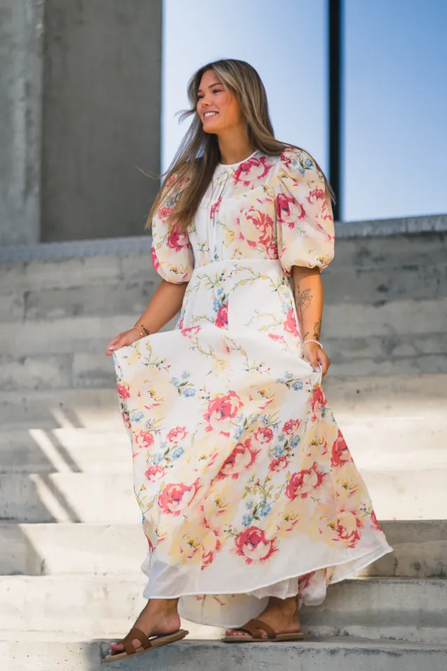 Chiffon Maxi Dress Roaslie