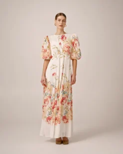 Chiffon Maxi Dress Roaslie