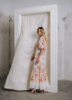 Chiffon Maxi Dress Roaslie