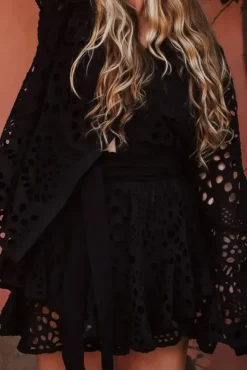 Chiffy Skirt Shorts Black