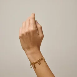 Chunky Charm Bracelet Gold