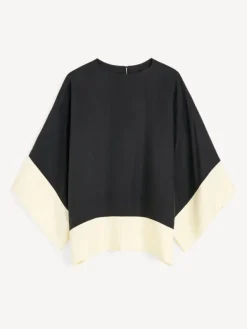 Cicie Blouse Black White Color Block