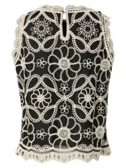 Cilia SL Crochet Top Black W. Pristine