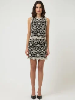 Cilia SL HW Crochet Skirt Black W. Pristine