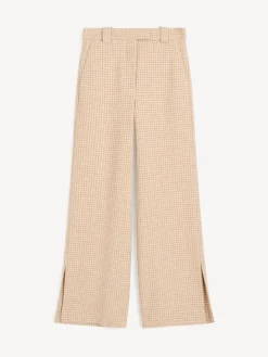 Cimas Boucle Trousers Beige Houndstooth