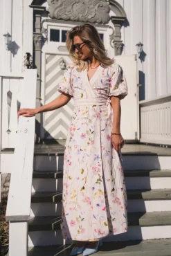 Clarine Flower Dress Offwhite
