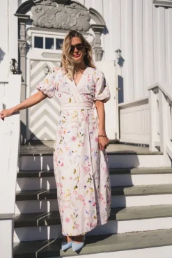 Clarine Flower Dress Offwhite