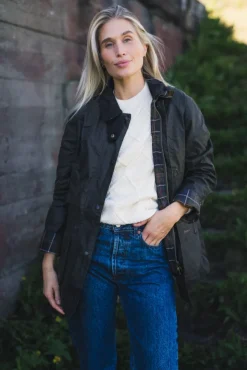 Classic Beadnell Wax Jacket Olive