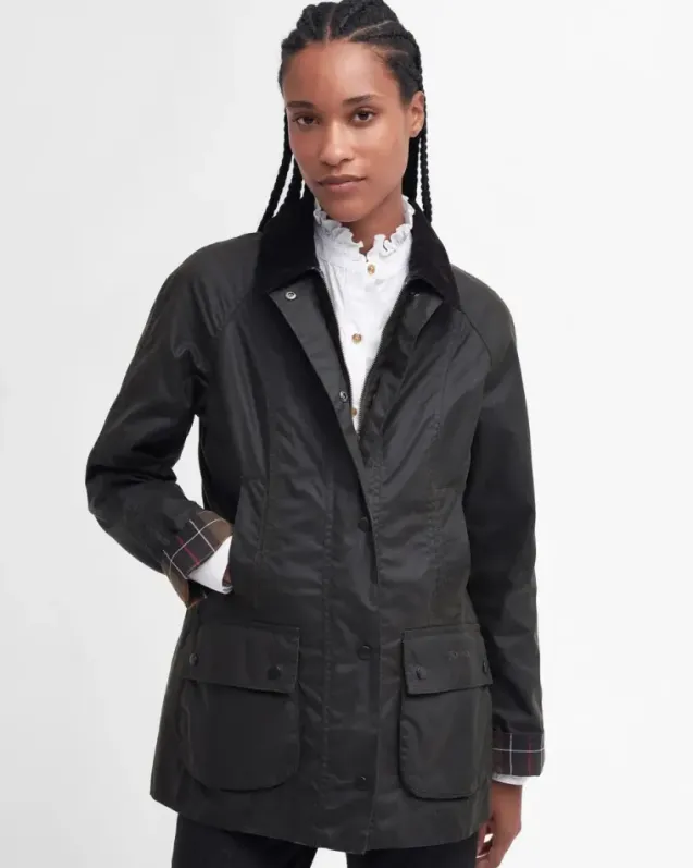 Classic Beadnell Wax Jacket Olive