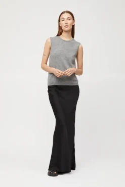 Classic Cashmere Tank Gray Melange