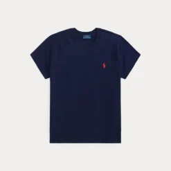Classic Fit Cotton Jersey Crewneck Tee Cruise Navy