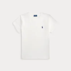 Classic Fit Cotton Jersey Crewneck Tee White