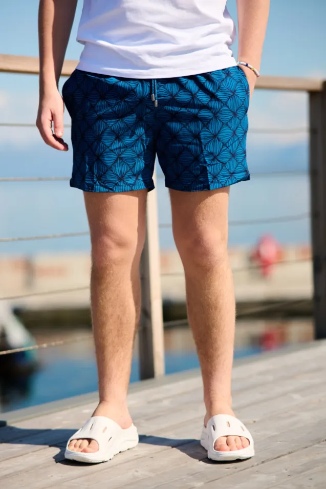Classic Lotus Swimshort Mykonos Blue