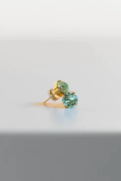 Classic Stud Earrings Gold Chrysolite