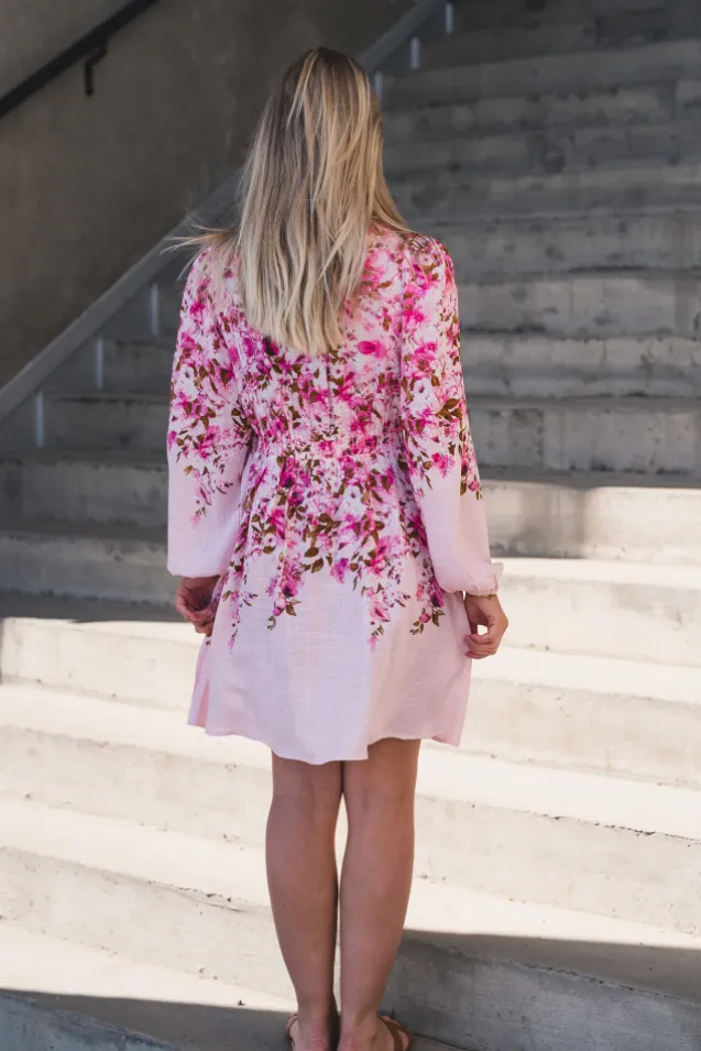 Cleo LS Dress Pale Lilac Cleo Print