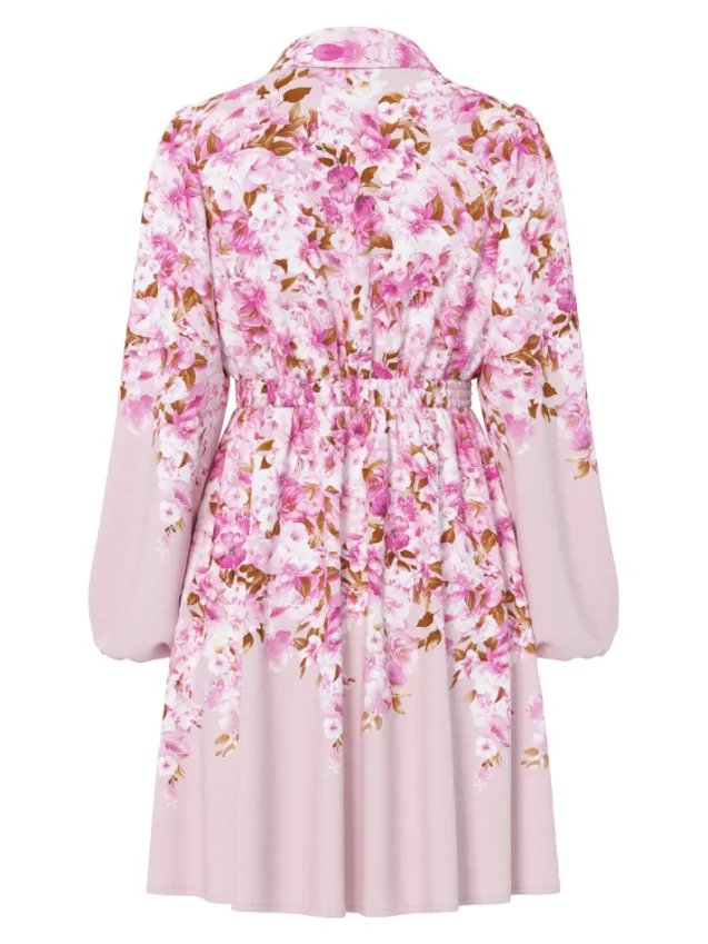 Cleo LS Dress Pale Lilac Cleo Print