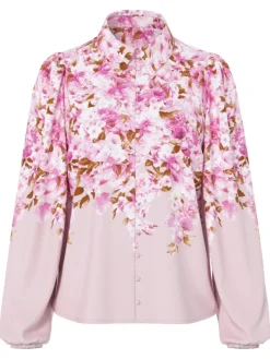 Cleo LS Shirt Pale Lilac Cleo Print