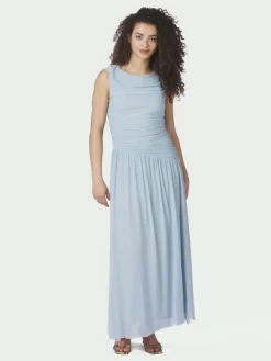 Cludine Mesh Dress Light Blue