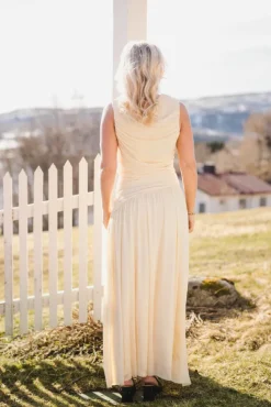 Cludine Mesh Dress Light Yellow