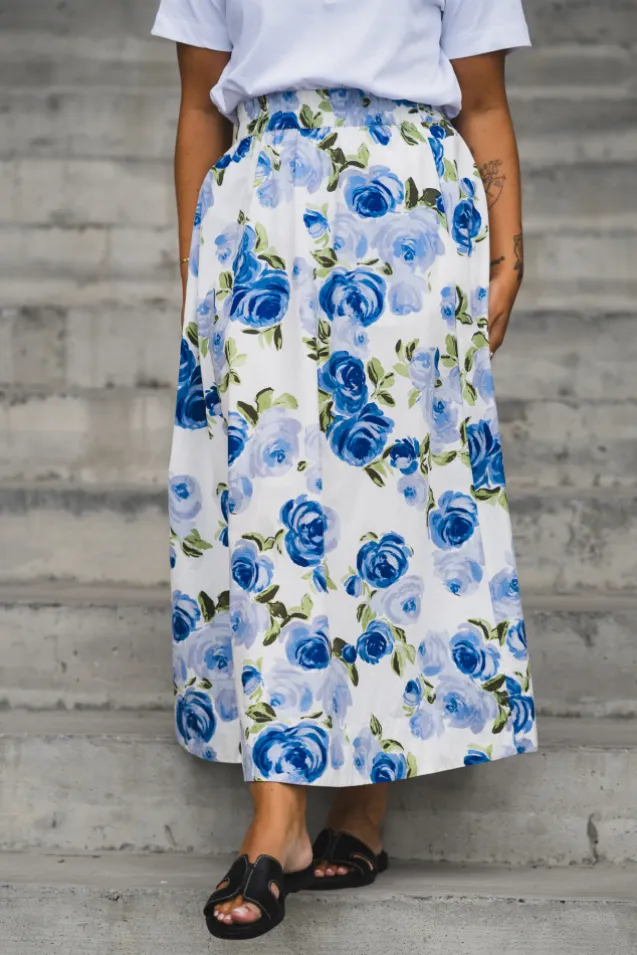 Colea HW Ankle Skirt Star White Emula
